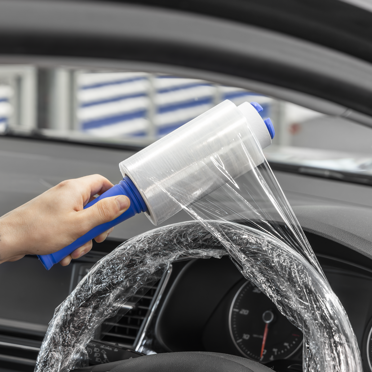 Sealey SWPH150 Steering Wheel Protection Film with Applicator Handle 150m