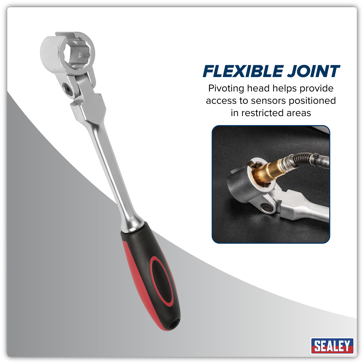 Sealey SX0223 Oxygen Sensor Wrench with 22mm Hex & 24mm 12-Point Head