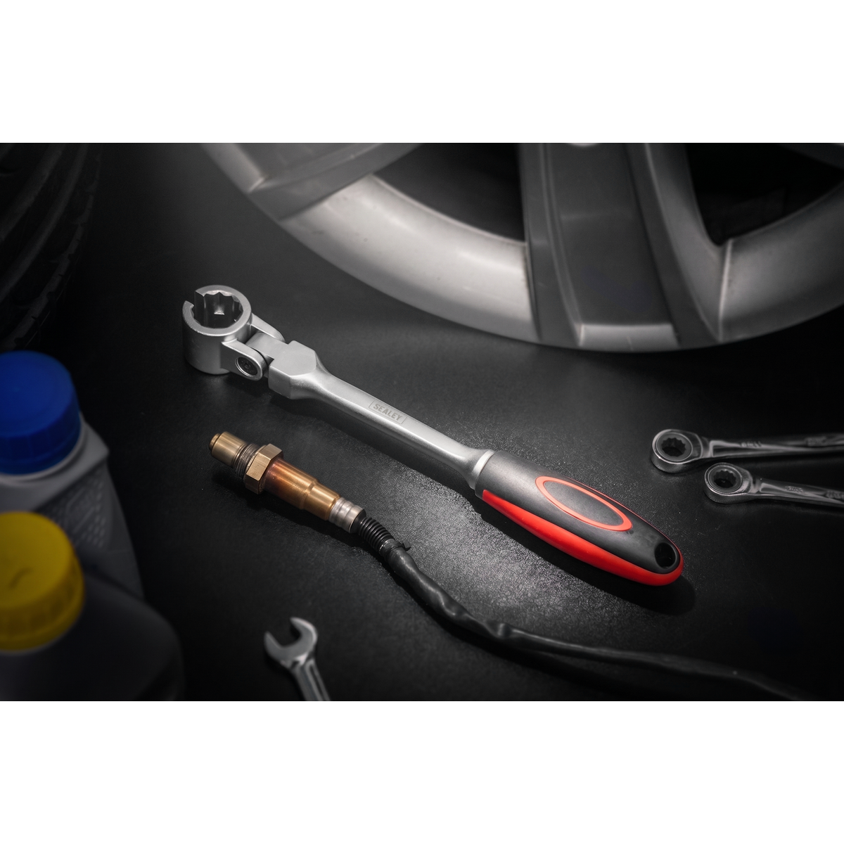 Sealey SX0223 Oxygen Sensor Wrench with 22mm Hex & 24mm 12-Point Head