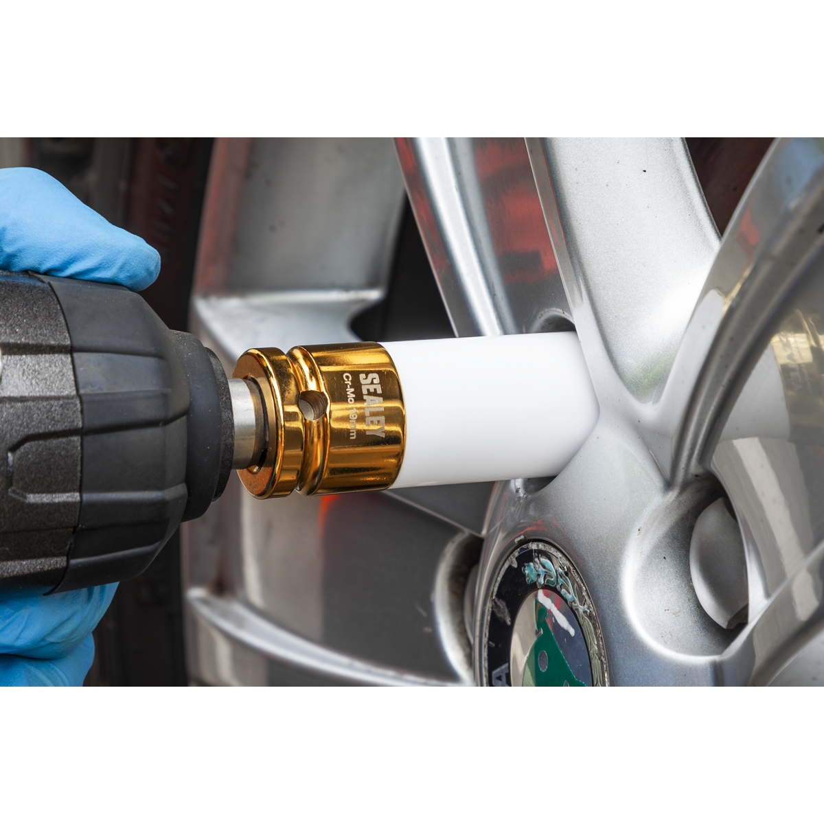 Sealey SX03019 Alloy Wheel Impact Socket 1/2"Sq Drive 19mm