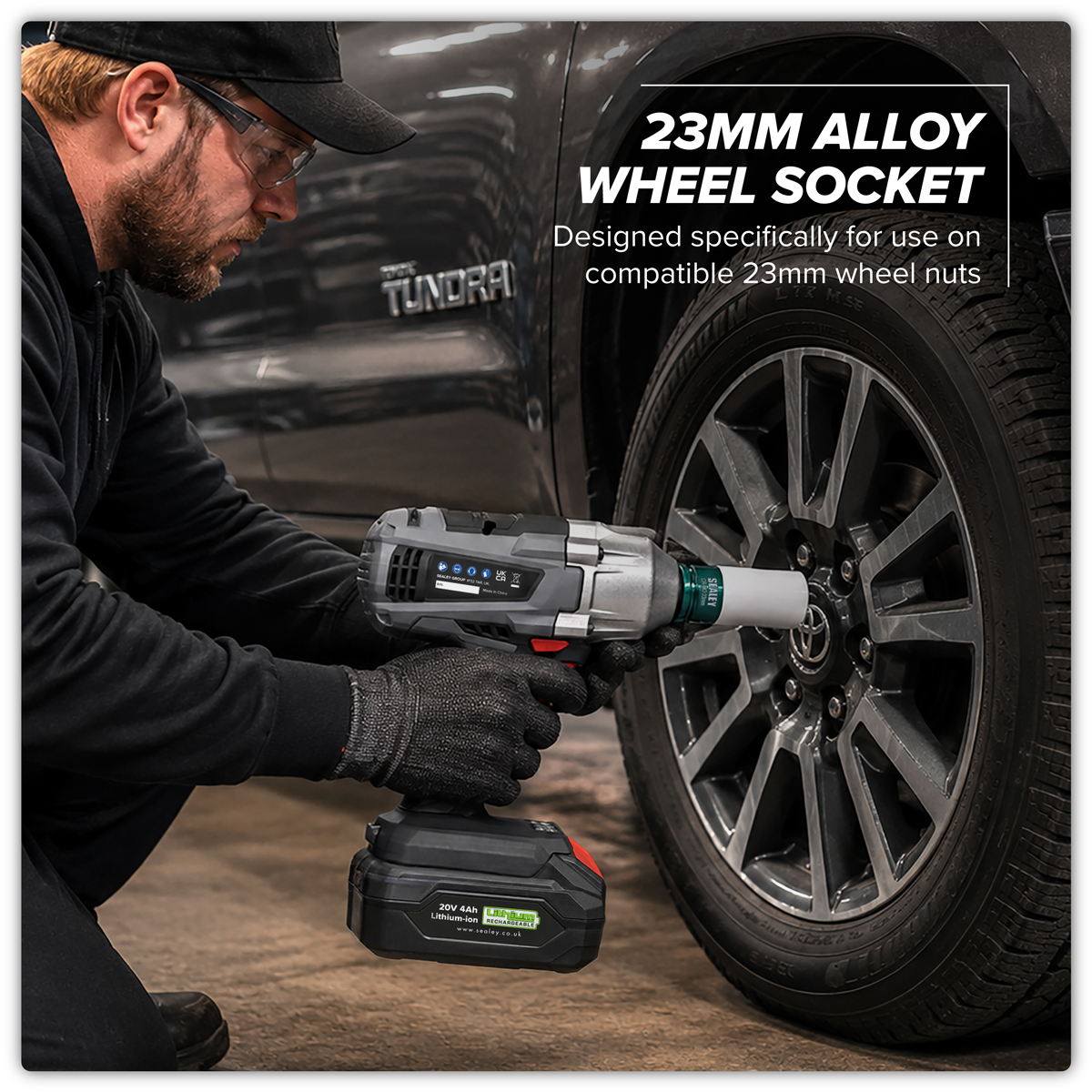 Sealey SX03023 Alloy Wheel Impact Socket 1/2"Sq Drive 23mm