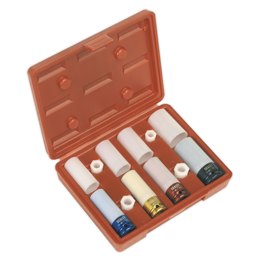 Sealey SX030 Alloy Wheel Impact Socket Set 1/2"Sq Drive 4pc