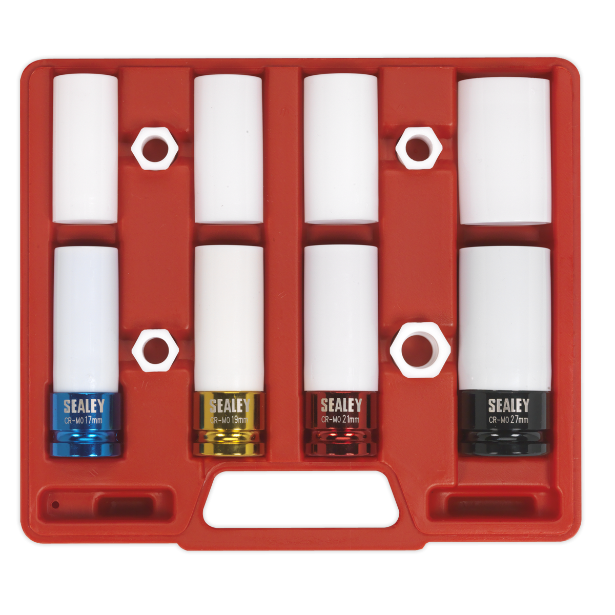 Sealey SX030 Alloy Wheel Impact Socket Set 1/2"Sq Drive 4pc