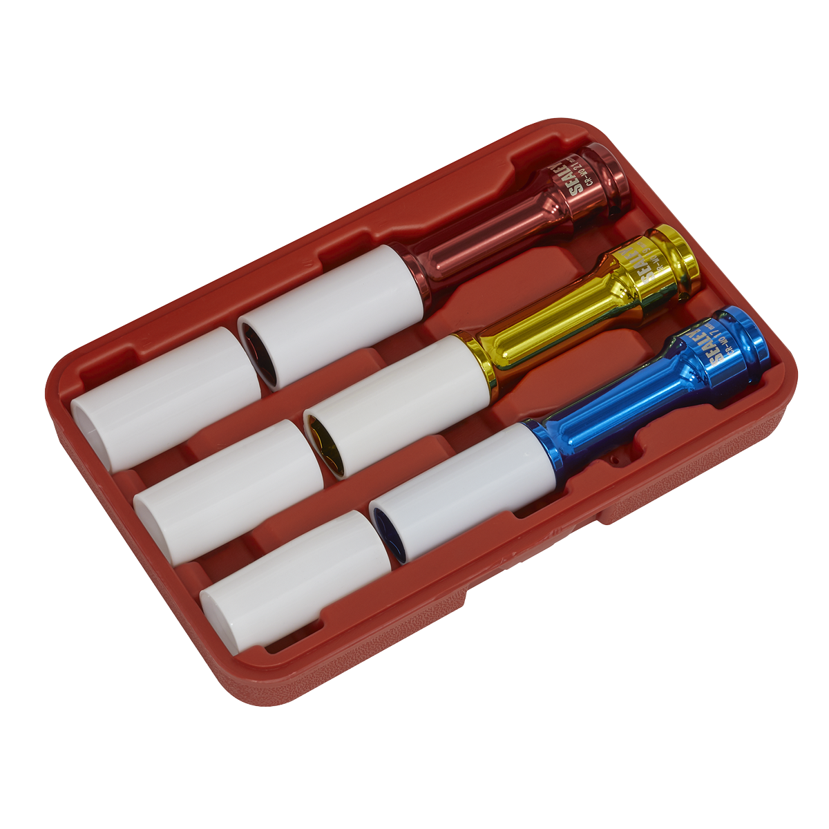Sealey SX031D Alloy Wheel Impact Socket Set 1/2"Sq Drive 3pc