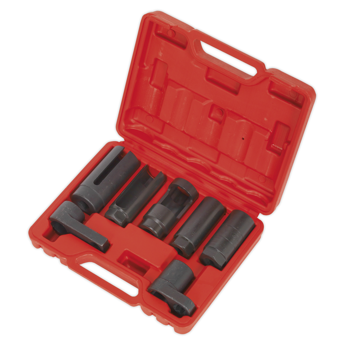 Sealey SX032 Oxygen Sensor Socket Set 3/8" & 1/2"Sq Drive 7pc