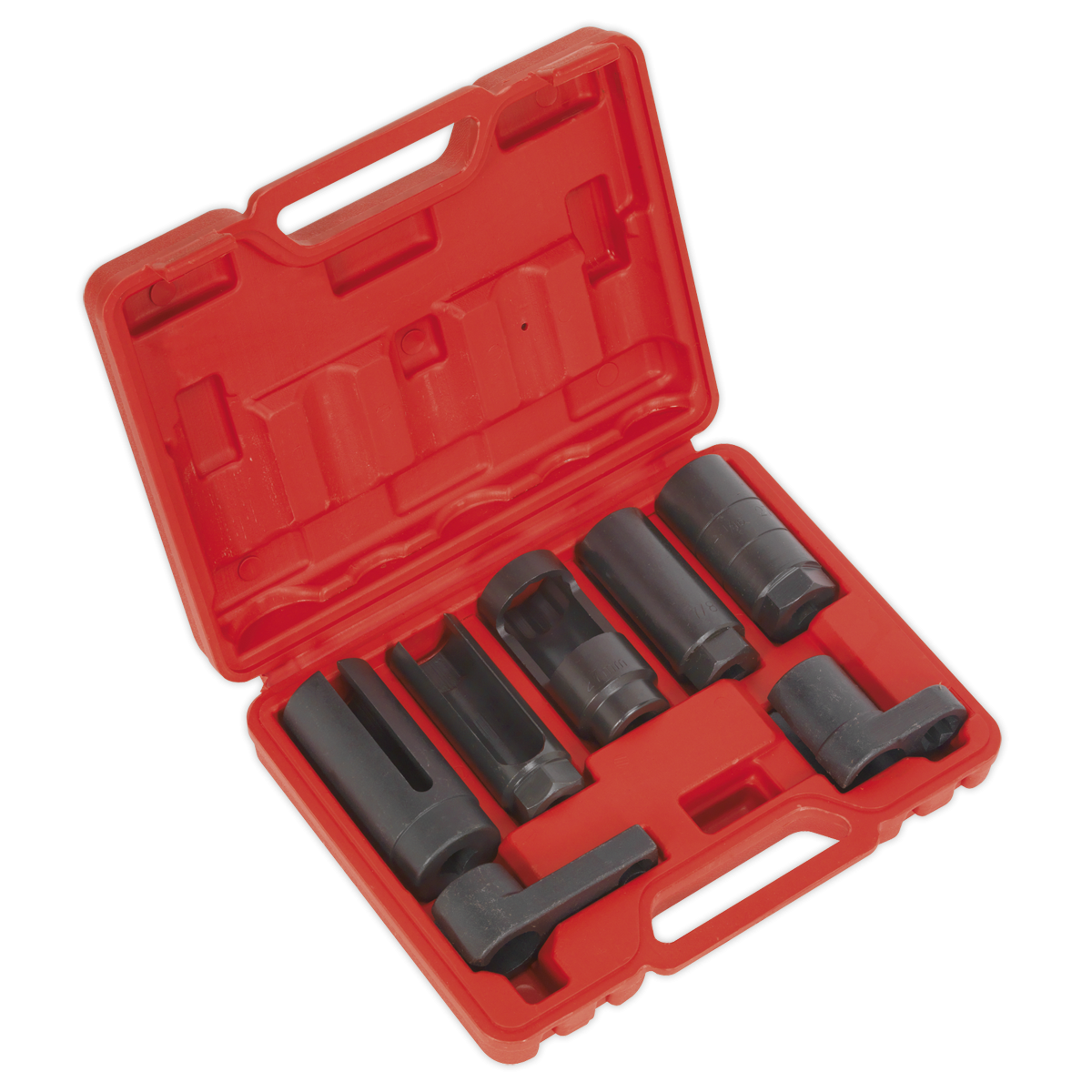 Sealey SX032 Oxygen Sensor Socket Set 3/8" & 1/2"Sq Drive 7pc