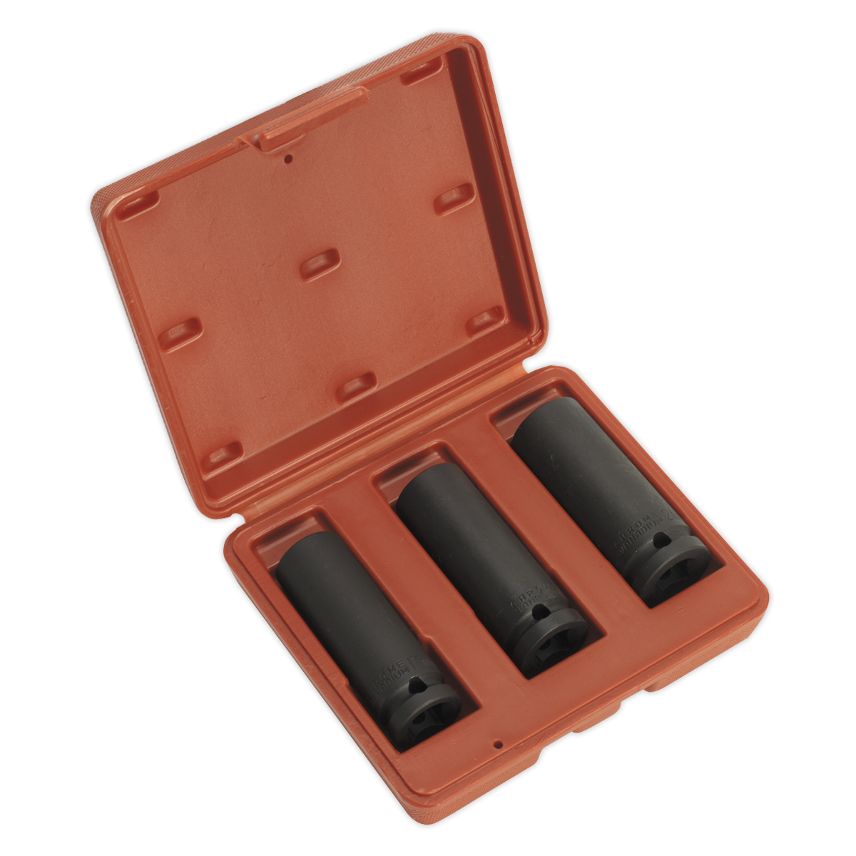 Sealey SX043 Deep Impact Socket Set 1/2"Sq Drive 3pc