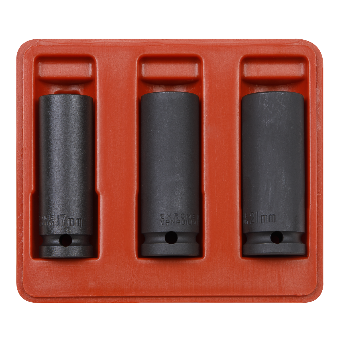 Sealey SX043 Deep Impact Socket Set 1/2"Sq Drive 3pc