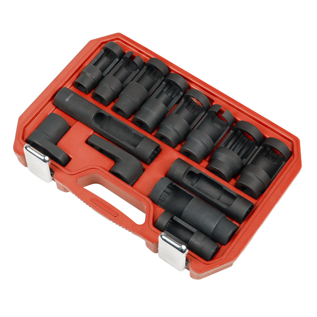 Sealey SX045 Oxygen & Diesel Injector Window Socket Set 1/2"Sq Drive 14pc
