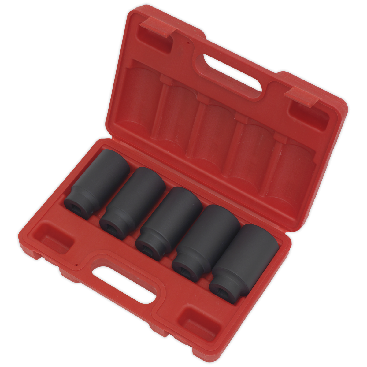 Sealey SX050 Impact Hub Nut Socket Set 1/2"Sq Drive 5pc