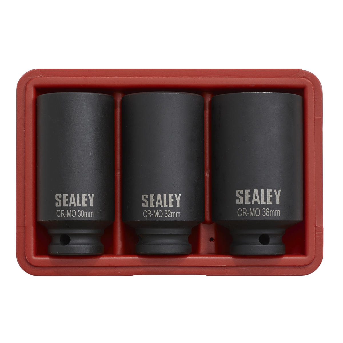 Sealey SX051 Impact Hub Nut Socket Set 1/2"Sq Drive 12-Point 3pc