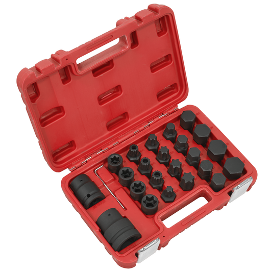 Sealey SX054 Impact Socket & Bit Set, 3/4"Sq & 1"Sq Drive 23pc