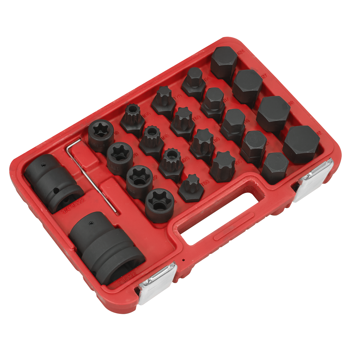 Sealey SX054 Impact Socket & Bit Set, 3/4"Sq & 1"Sq Drive 23pc