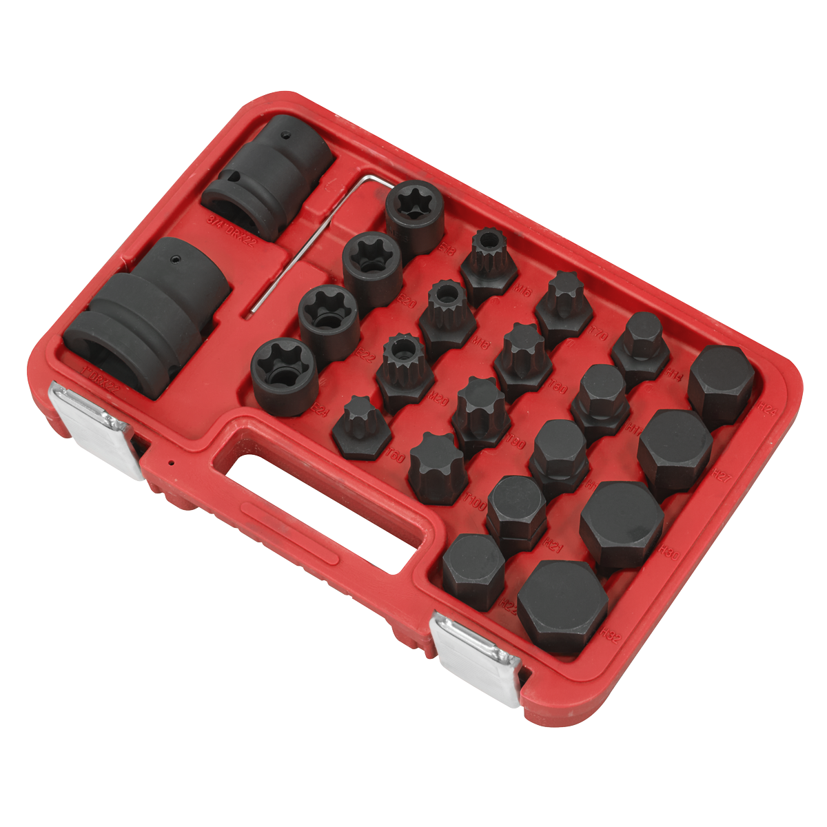 Sealey SX054 Impact Socket & Bit Set, 3/4"Sq & 1"Sq Drive 23pc
