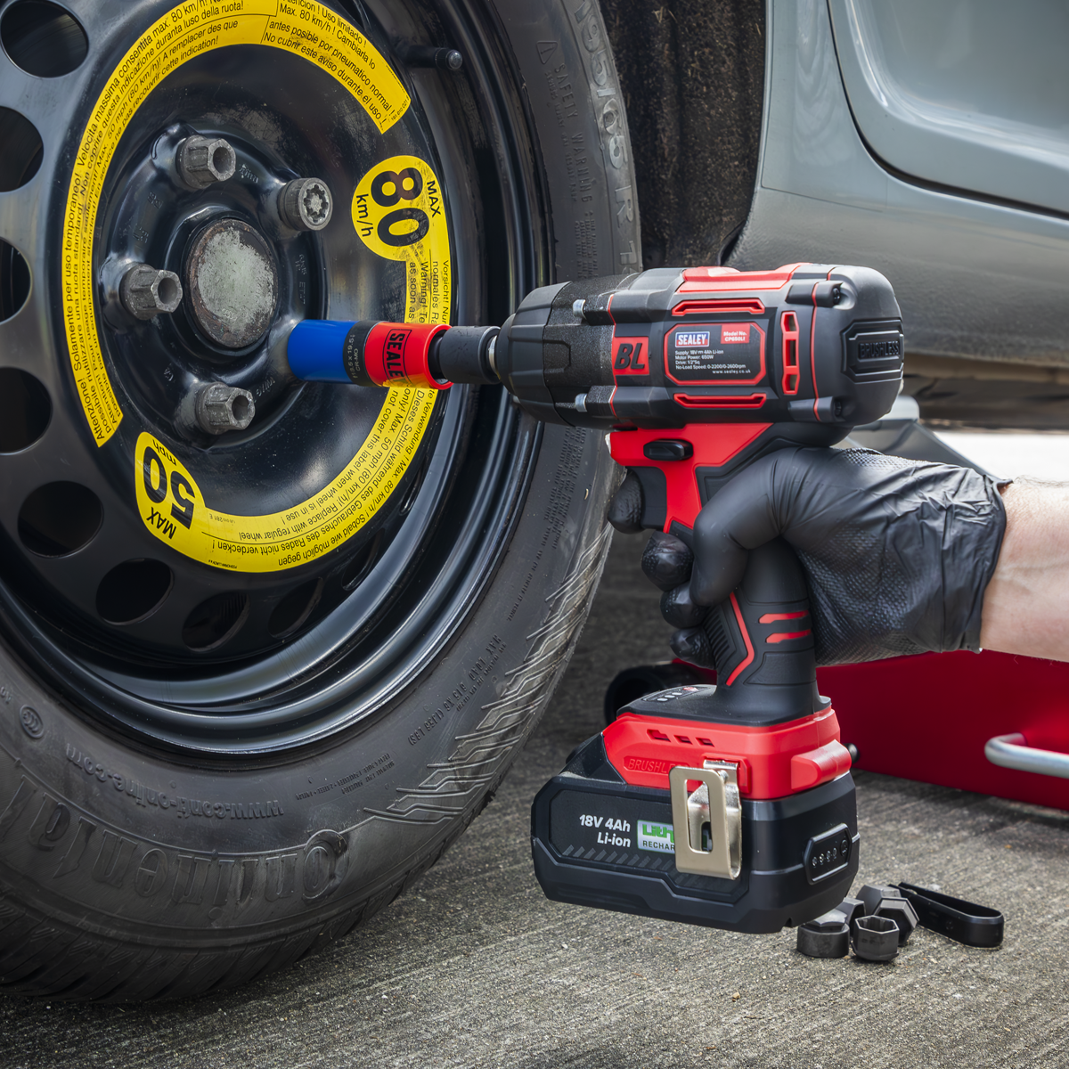 Sealey SX1820S Double Ended Alloy Wheel Impact Socket Set 1/2"Sq Drive 5pc