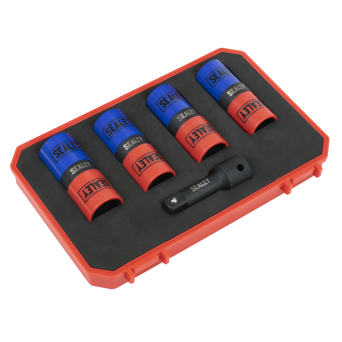 Sealey SX1820S Double Ended Alloy Wheel Impact Socket Set 1/2"Sq Drive 5pc