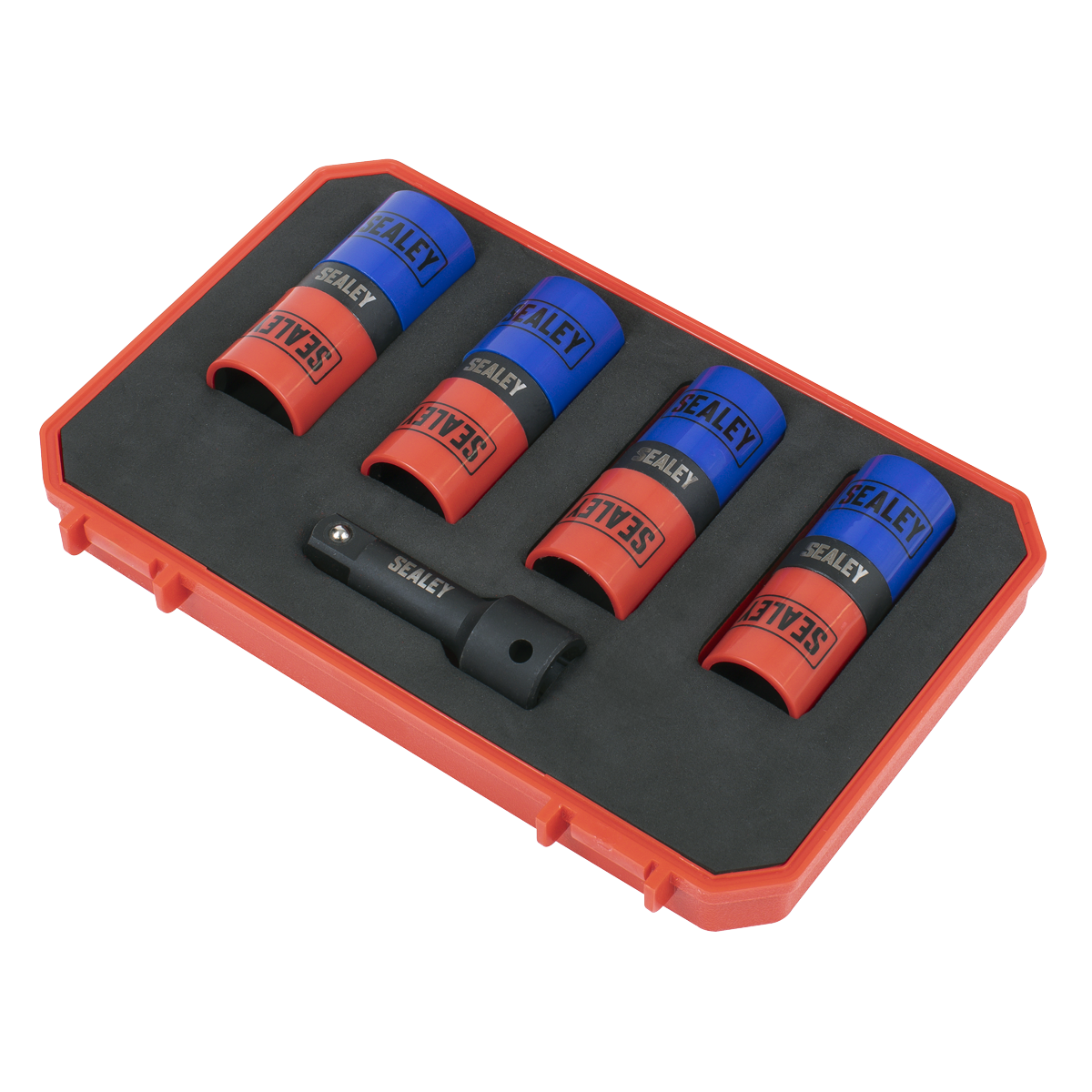 Sealey SX1820S Double Ended Alloy Wheel Impact Socket Set 1/2"Sq Drive 5pc