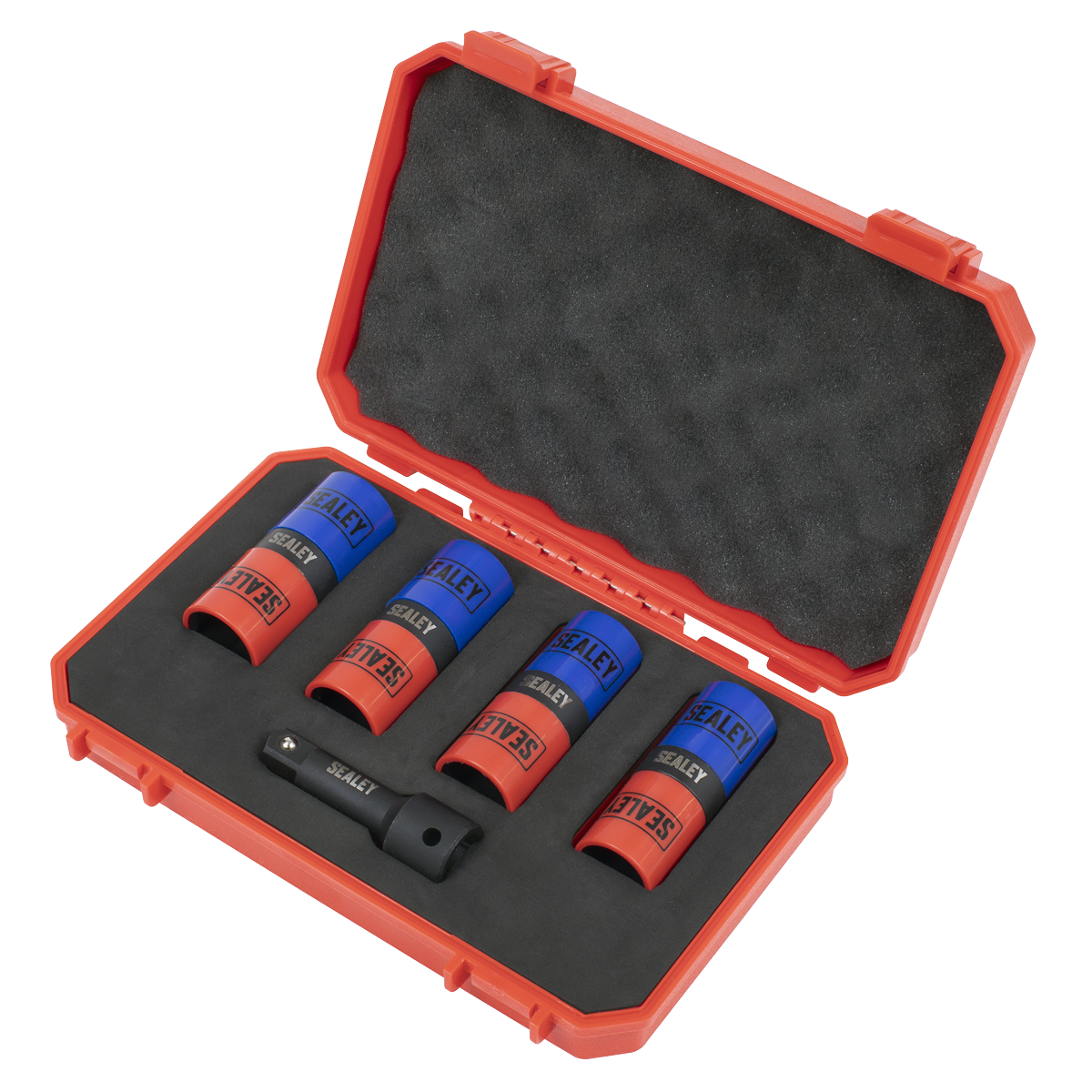 Sealey SX1820S Double Ended Alloy Wheel Impact Socket Set 1/2"Sq Drive 5pc