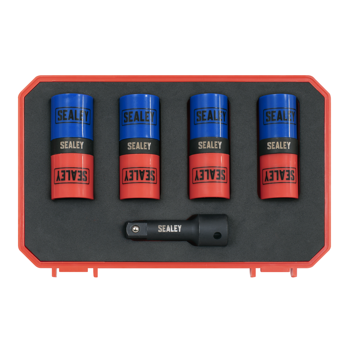 Sealey SX1820S Double Ended Alloy Wheel Impact Socket Set 1/2"Sq Drive 5pc
