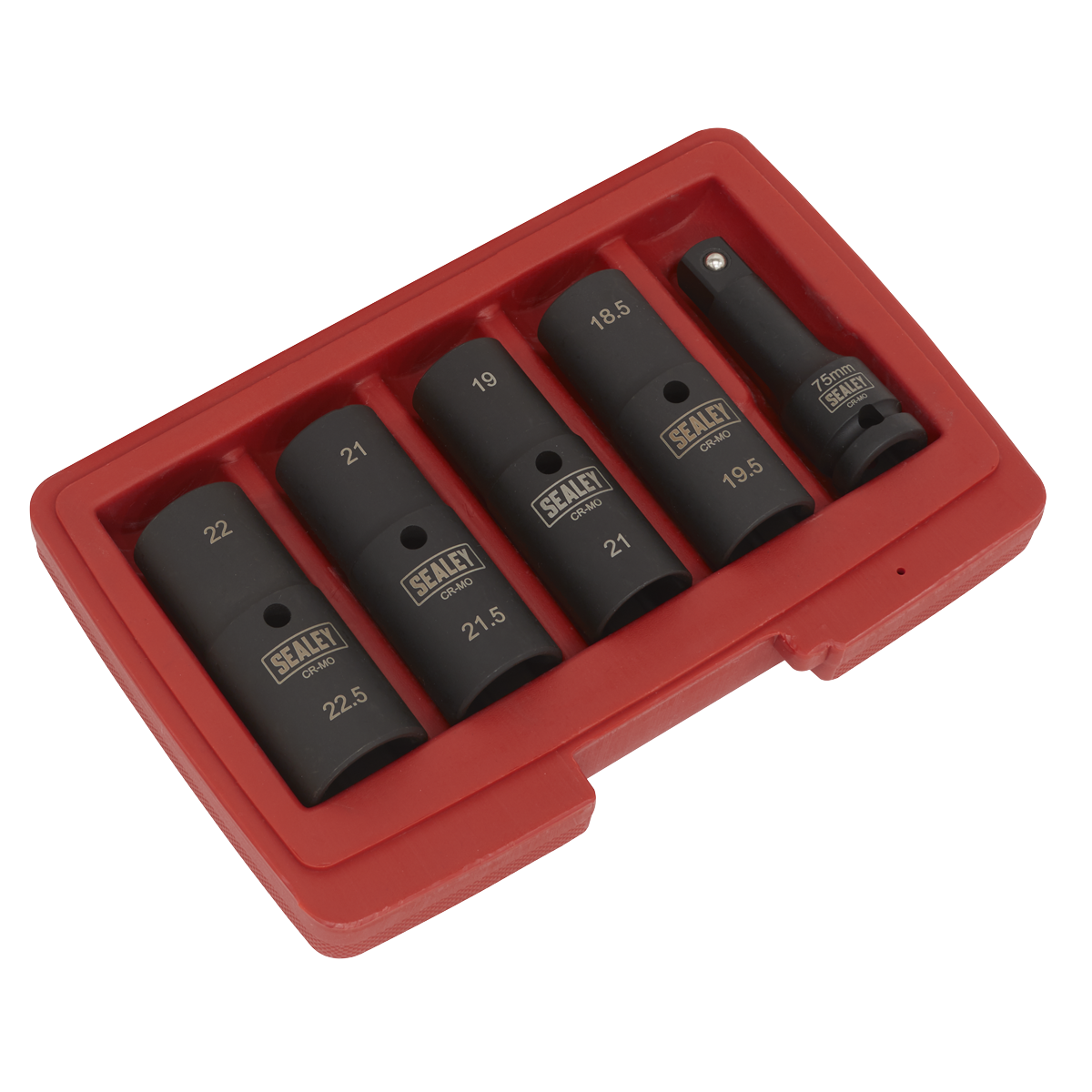 Sealey SX1820 Double Ended Impact Socket Set 1/2"Sq Drive 5pc