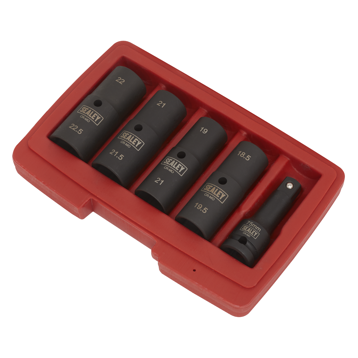 Sealey SX1820 Double Ended Impact Socket Set 1/2"Sq Drive 5pc