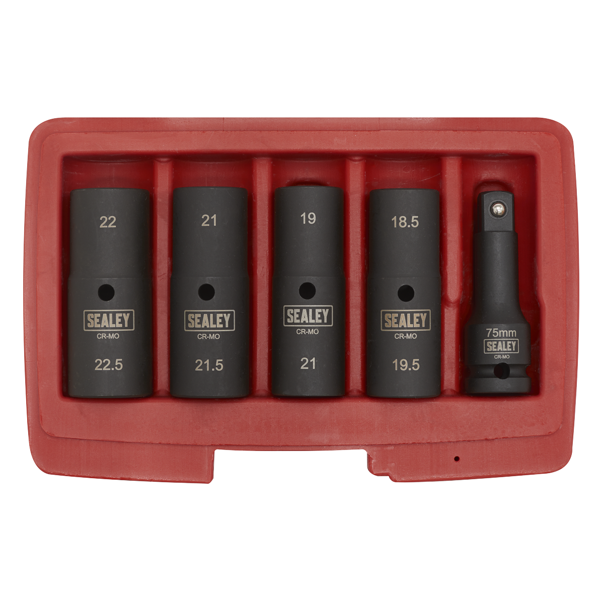 Sealey SX1820 Double Ended Impact Socket Set 1/2"Sq Drive 5pc