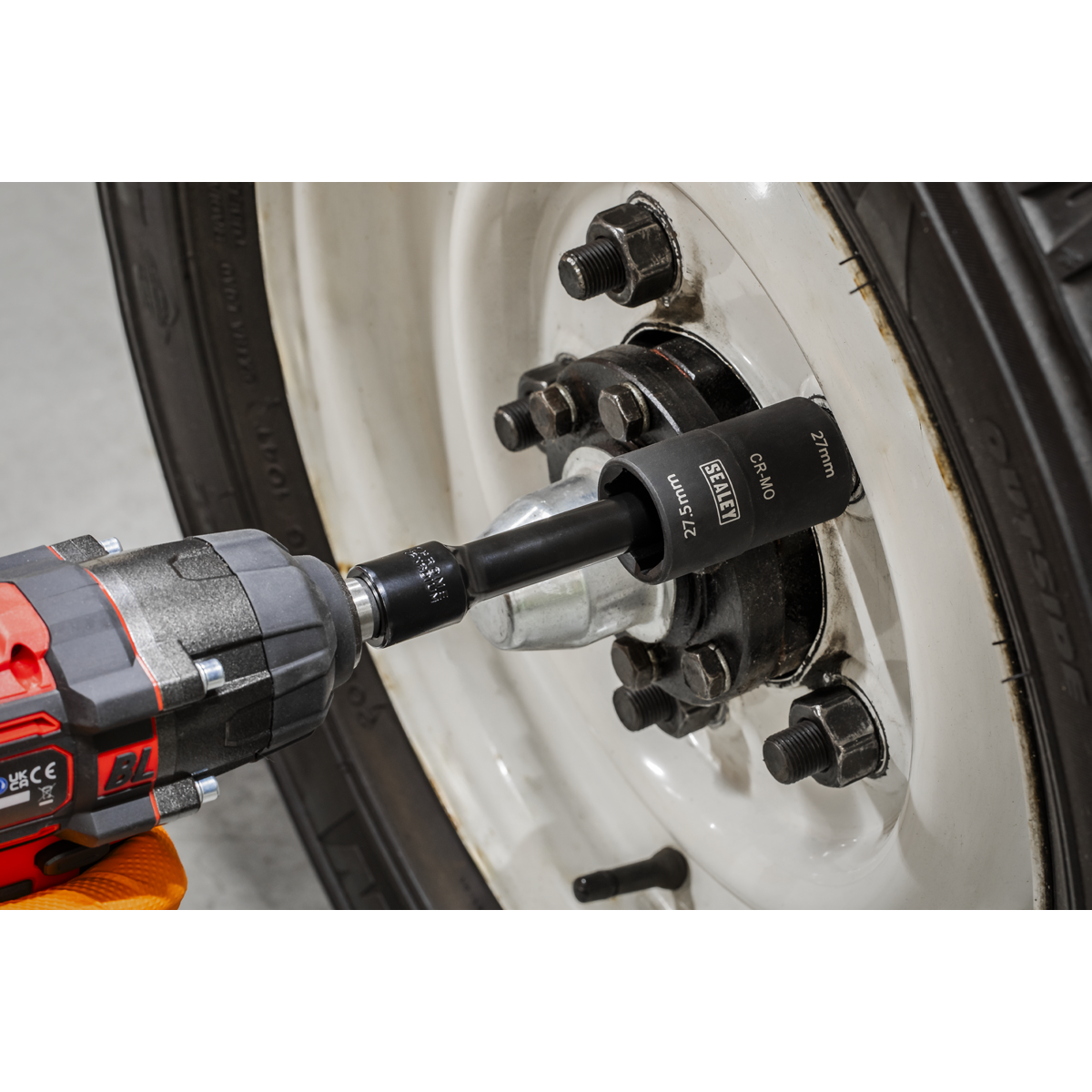 Sealey SX1822 63mm Double-Ended Impact Socket 1/2"Sq Drive 27 x 27.5mm