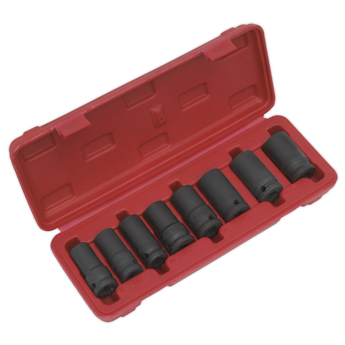 Sealey SX202 Locking Wheel Nut Removal Set 1/2"Sq Drive 8pc
