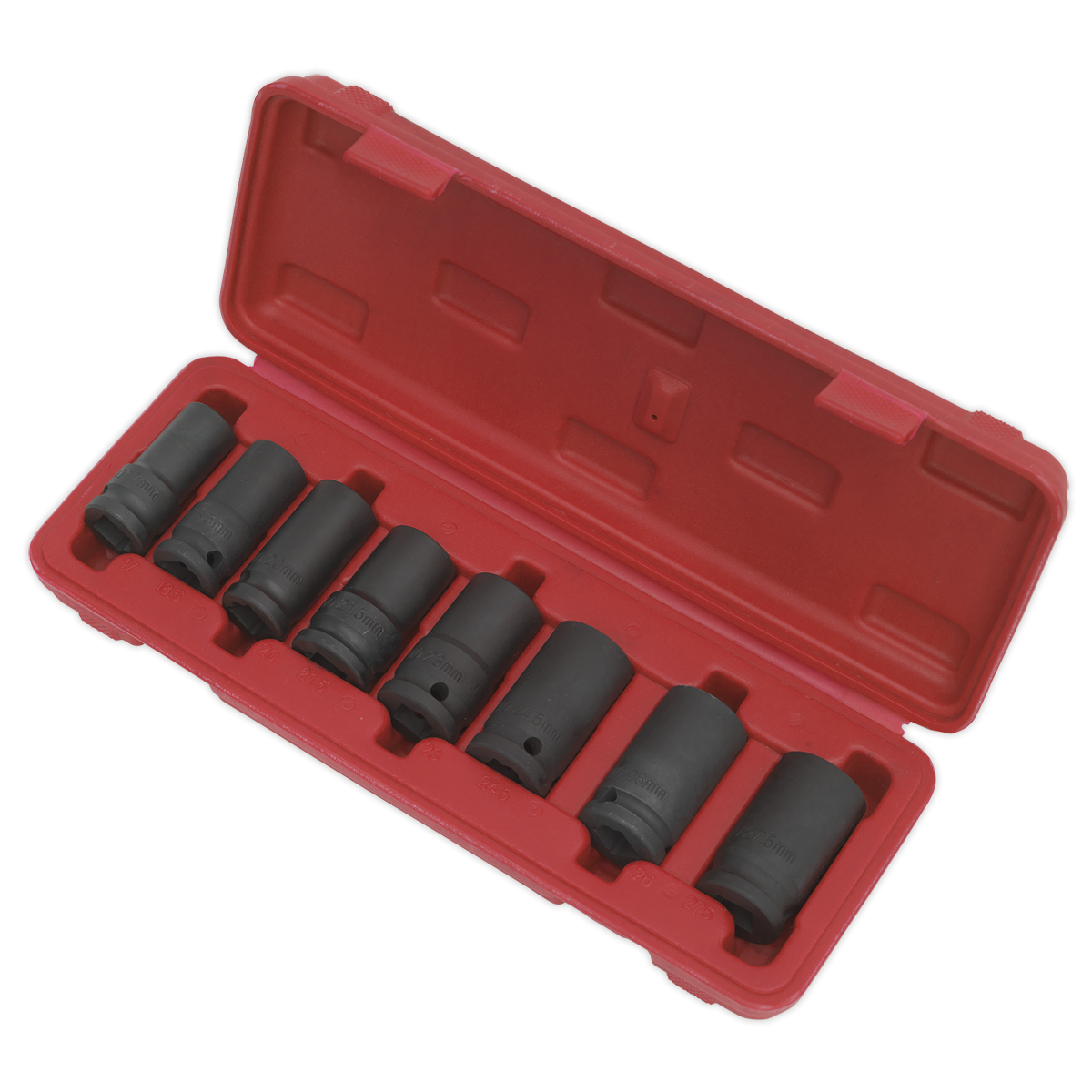 Sealey SX202 Locking Wheel Nut Removal Set 1/2"Sq Drive 8pc
