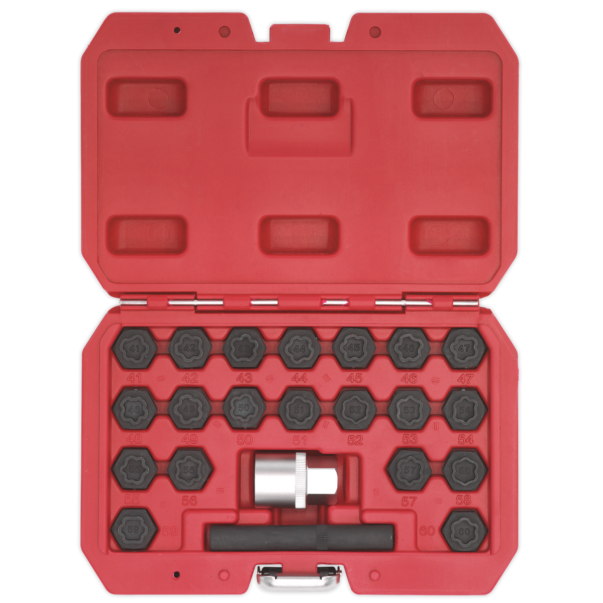 Sealey SX207 Locking Wheel Nut Key Set for BMW 22pc