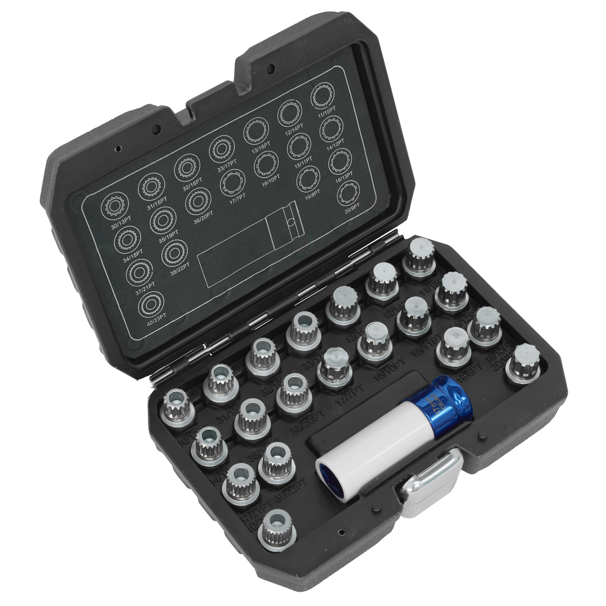 Sealey SX209 Locking Wheel Nut Key Set for BMW & Mini 21pc