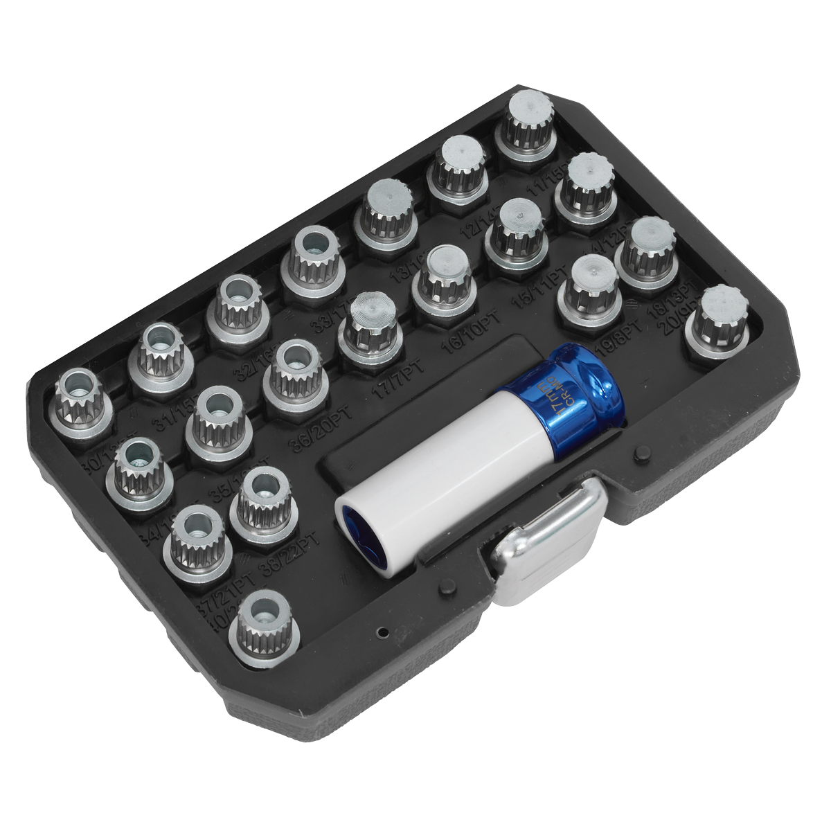 Sealey SX209 Locking Wheel Nut Key Set for BMW & Mini 21pc