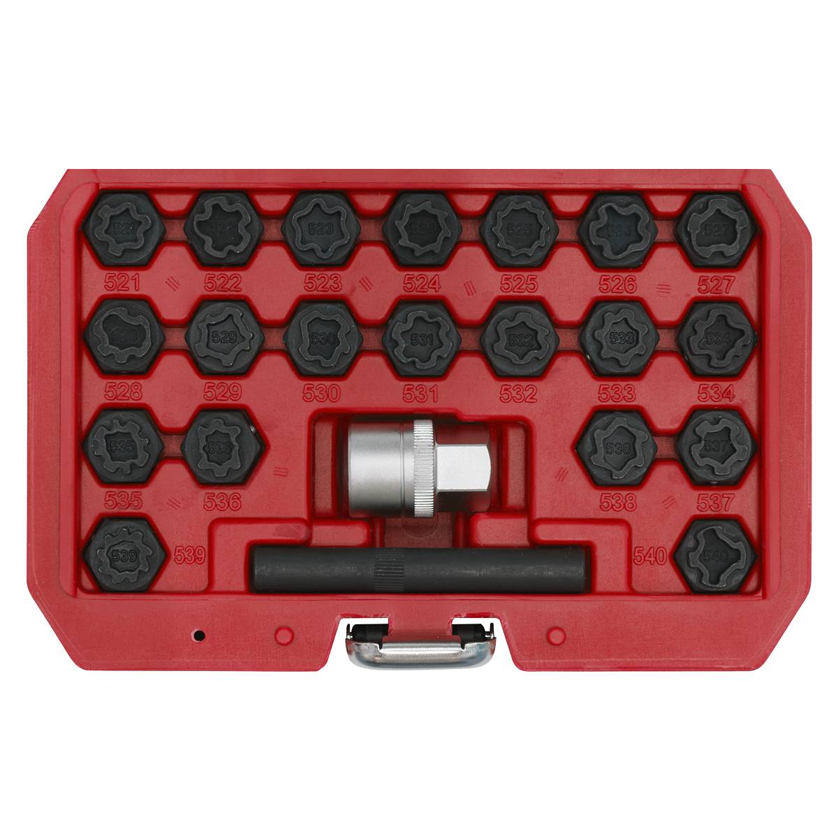 Sealey SX220 Locking Wheel Nut Key Set for VAG 22pc