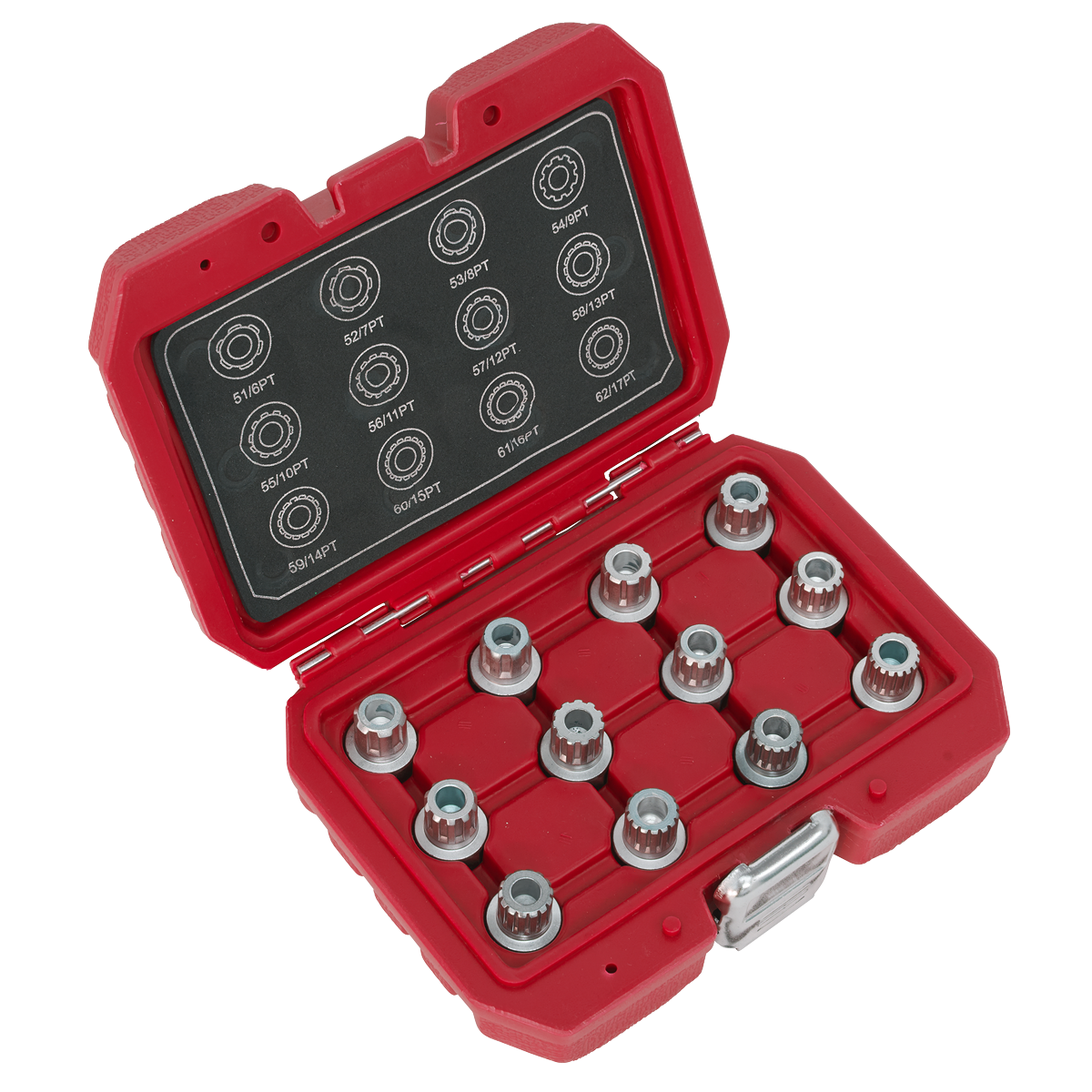 Sealey SX224 Locking Wheel Nut Key Set for VW 12pc