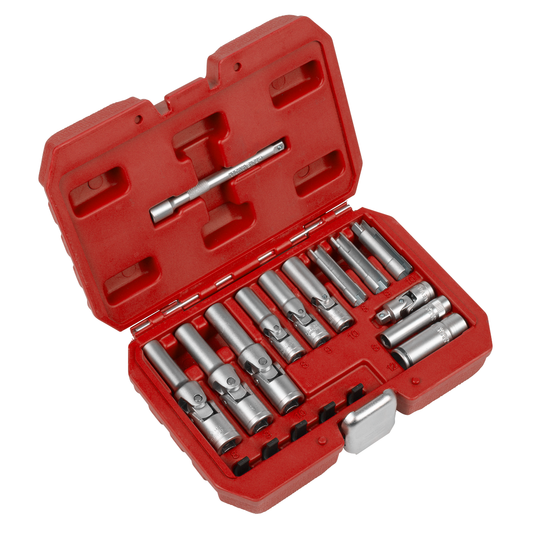 Sealey SX4031 Glow Plug Socket Set 18pc 1/4"Sq & 3/8"Sq Drive