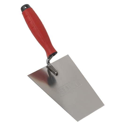 Sealey T1203 Stainless Steel Masonry Trowel with Rubber Handle 160mm