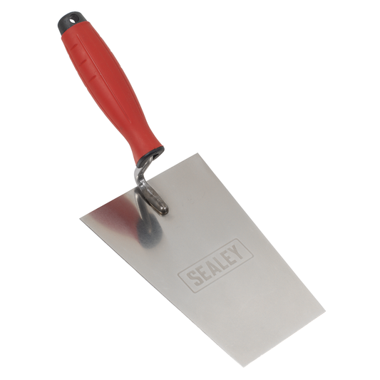 Sealey T1204 Stainless Steel Bucket Trowel with Rubber Handle 180mm