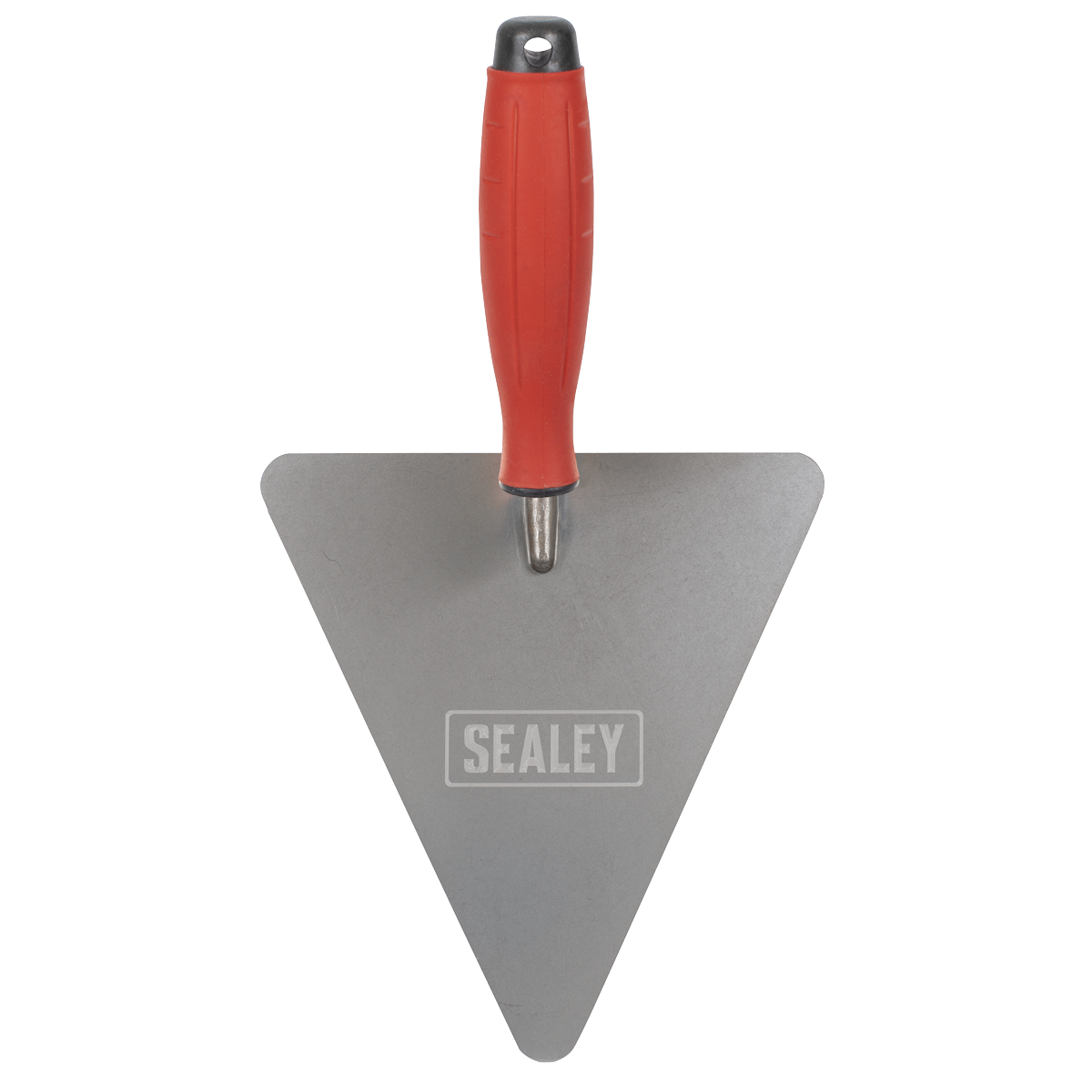Sealey T1205 Stainless Steel Triangular Brick Trowel with Rubber Handle 180mm