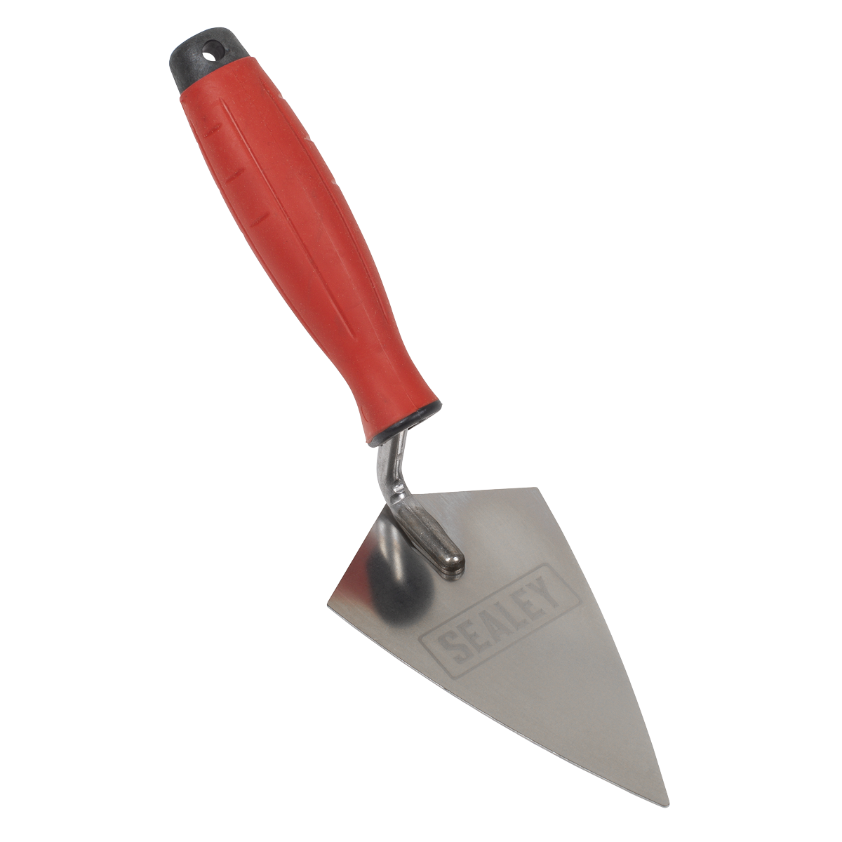 Sealey T1222 Stainless Steel Sharp Pointing Trowel with Rubber Handle 140mm