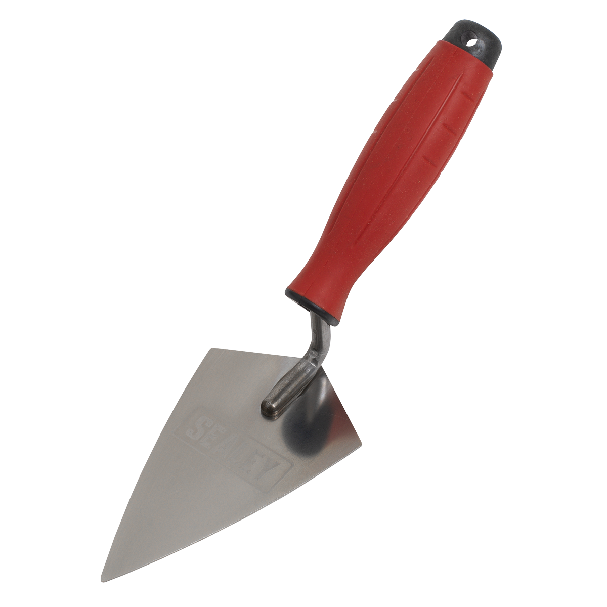 Sealey T1222 Stainless Steel Sharp Pointing Trowel with Rubber Handle 140mm