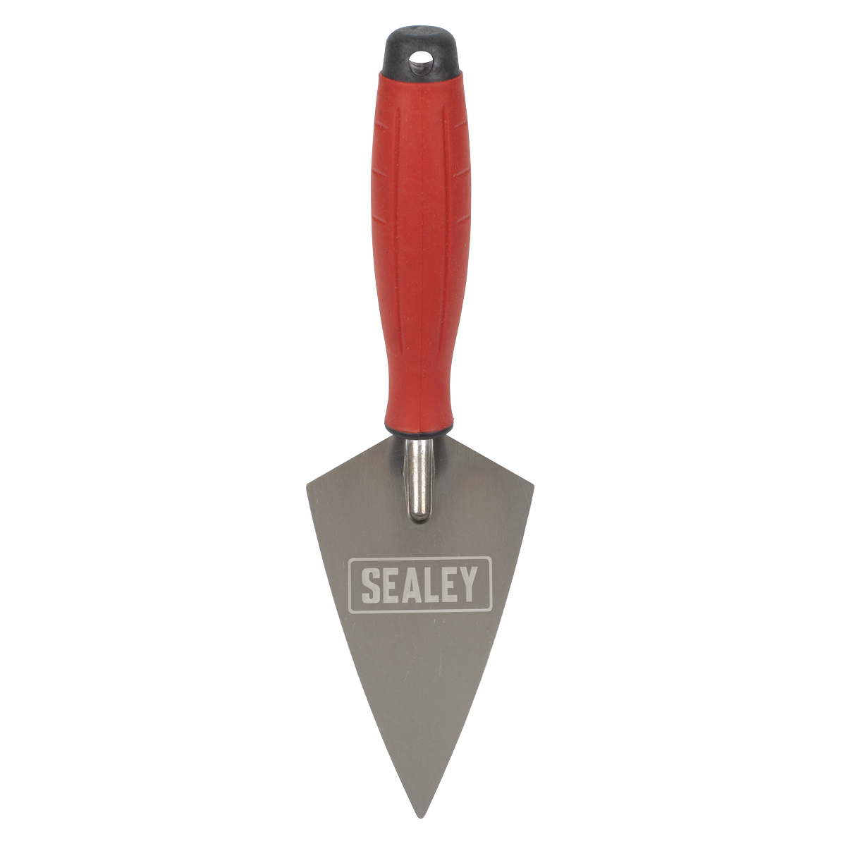 Sealey T1222 Stainless Steel Sharp Pointing Trowel with Rubber Handle 140mm