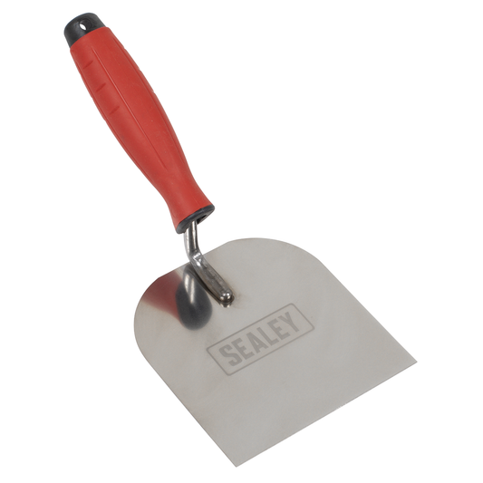 Sealey T1706 Stainless Steel Margin Trowel with Rubber Handle 120mm
