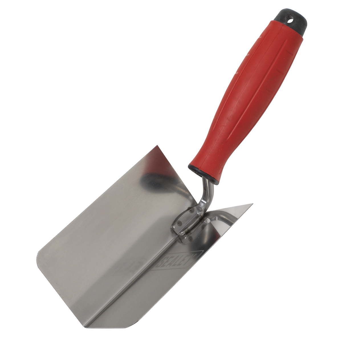 Sealey T1802 Stainless Steel Internal Corner Trowel with Rubber Handle 120 x 60mm