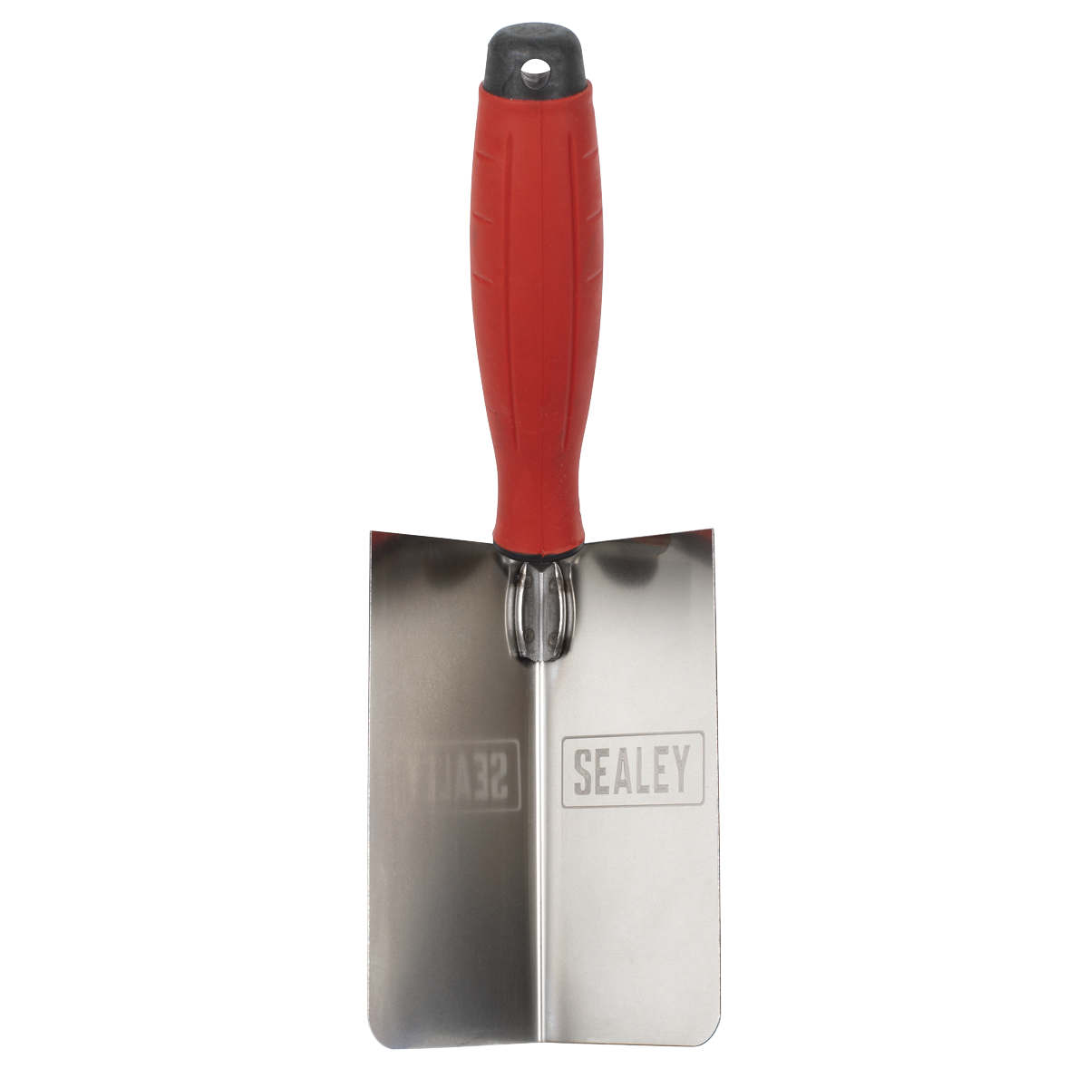 Sealey T1802 Stainless Steel Internal Corner Trowel with Rubber Handle 120 x 60mm