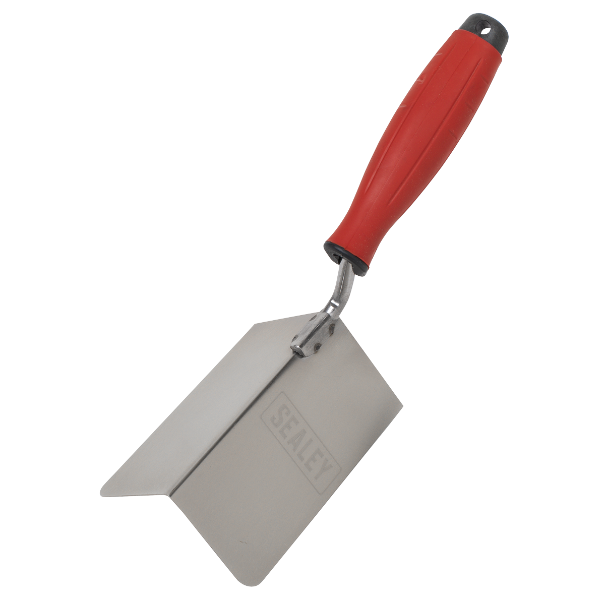 Sealey T1803 Stainless Steel External Corner Trowel with Rubber Handle 120 x 60mm