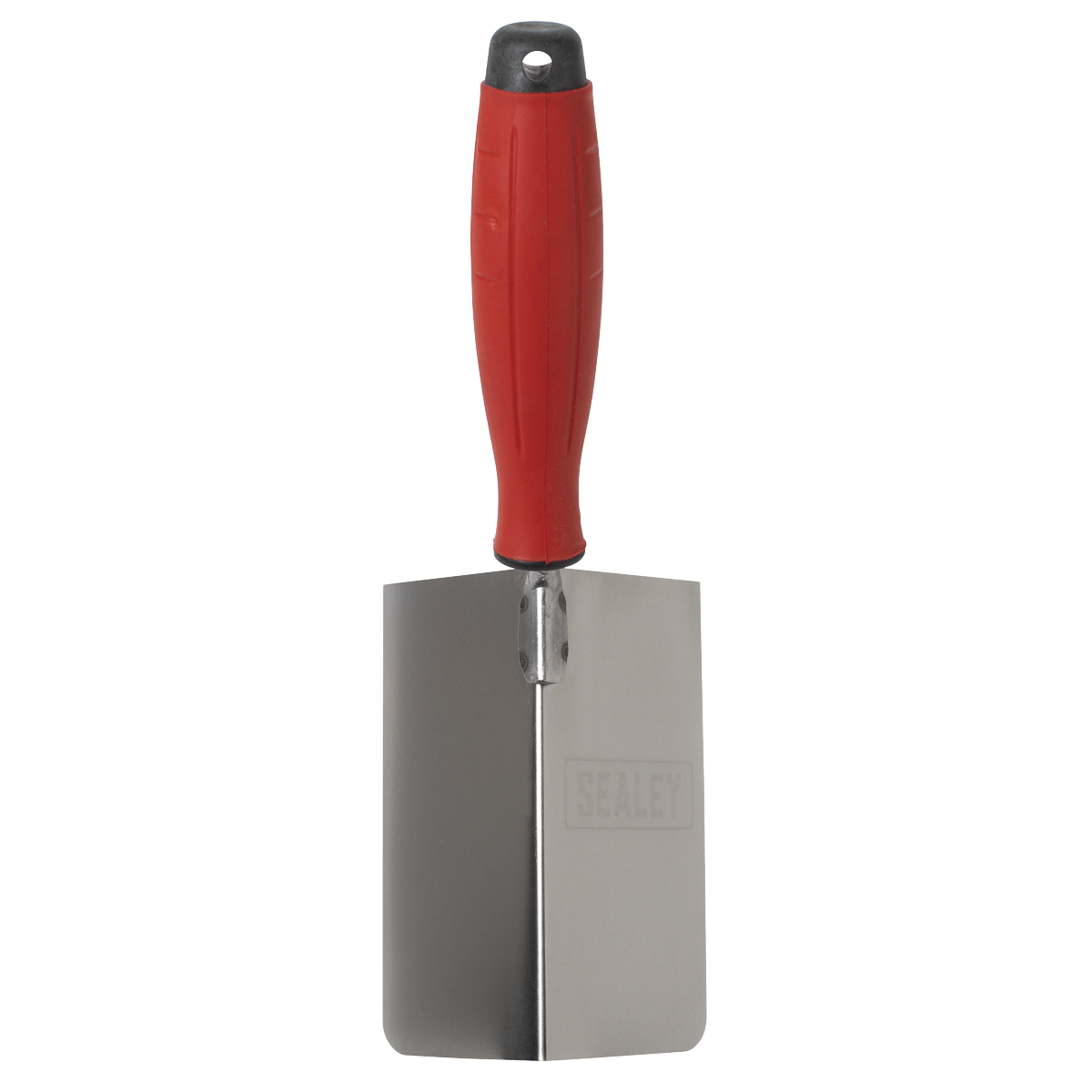 Sealey T1803 Stainless Steel External Corner Trowel with Rubber Handle 120 x 60mm