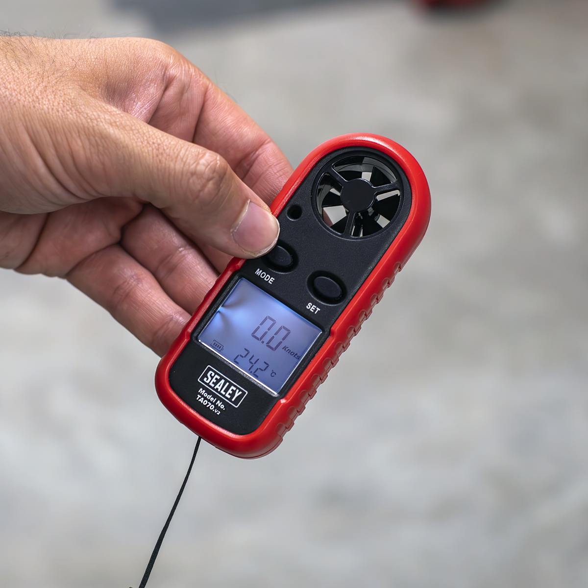 Sealey TA070 Digital Anemometer with Beaufort Scale