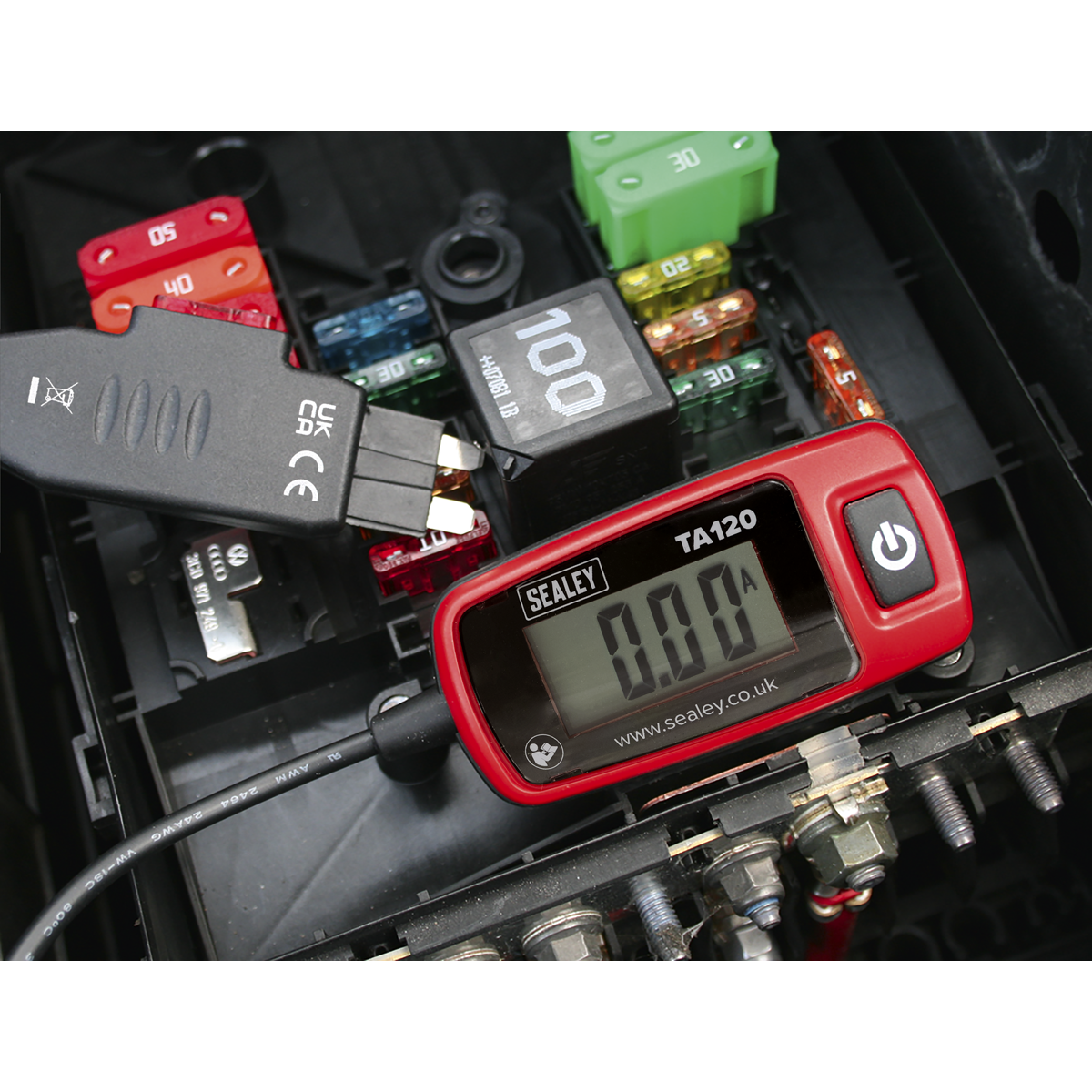 Sealey TA120 Automotive Current Tester Standard Blade Fuse 20A