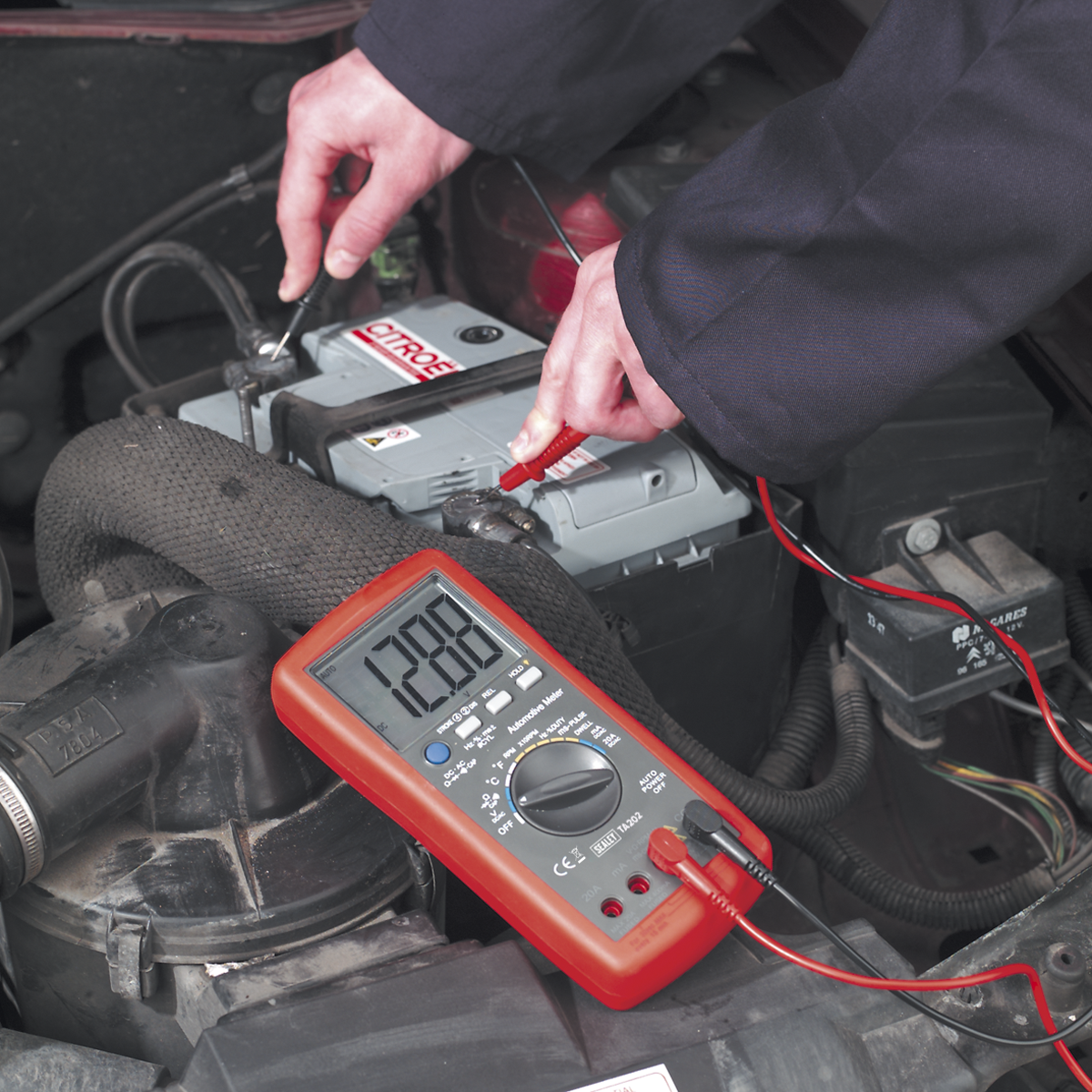 Sealey TA202 14-Function Digital Automotive Multimeter with Inductive Coupler