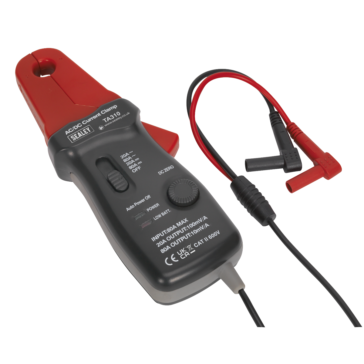 Sealey TA310 Current Clamp AC/DC 20A/80A 12mm